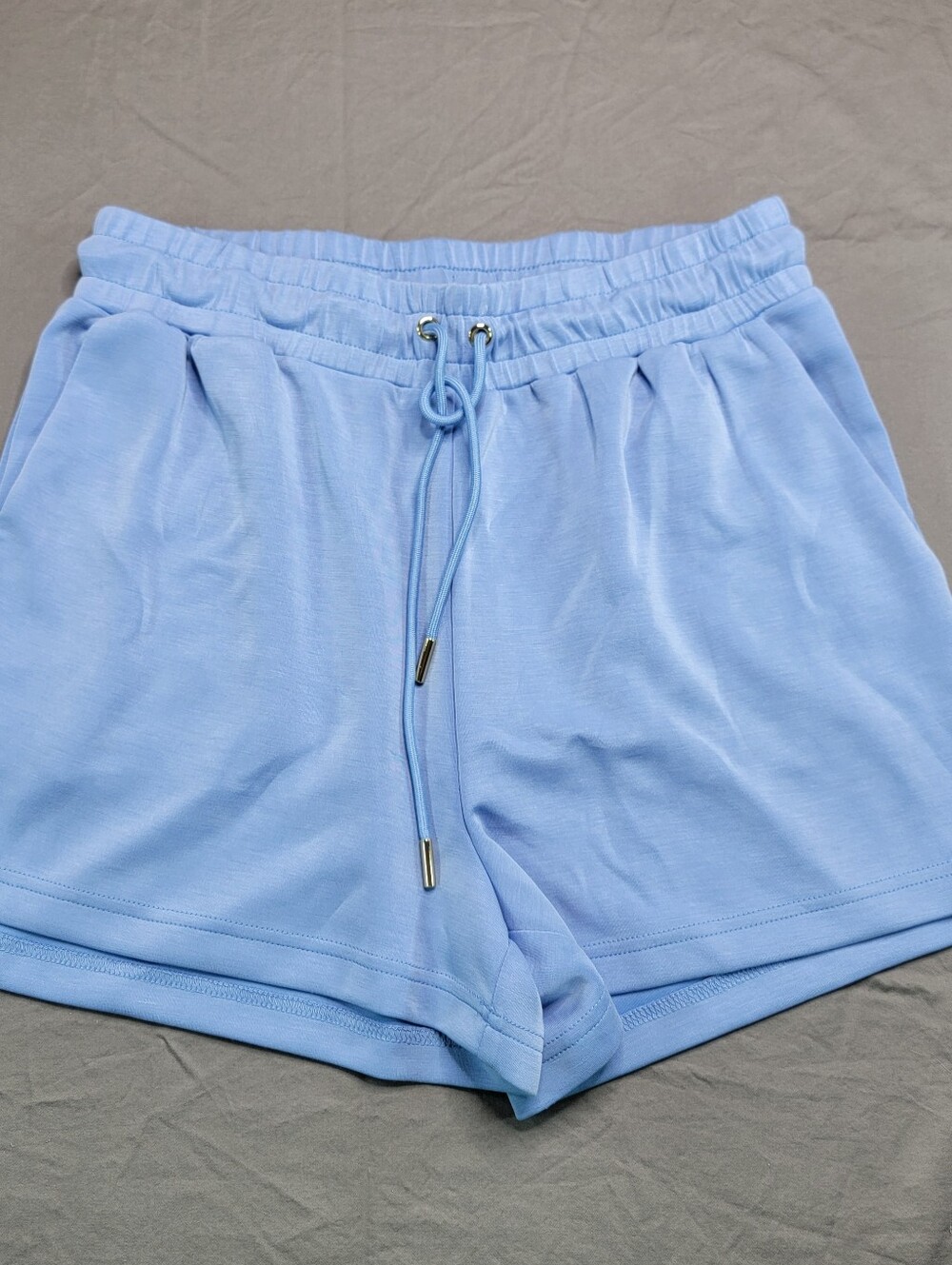 Mary Square Light Blue Drawsring Stephie Pants / Shorts, Women's Size Small